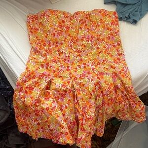 Free people floral mini dress size medium
